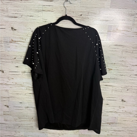 Bloomchic black pearl blouse size 22 tee shirt - Picture 6 of 6